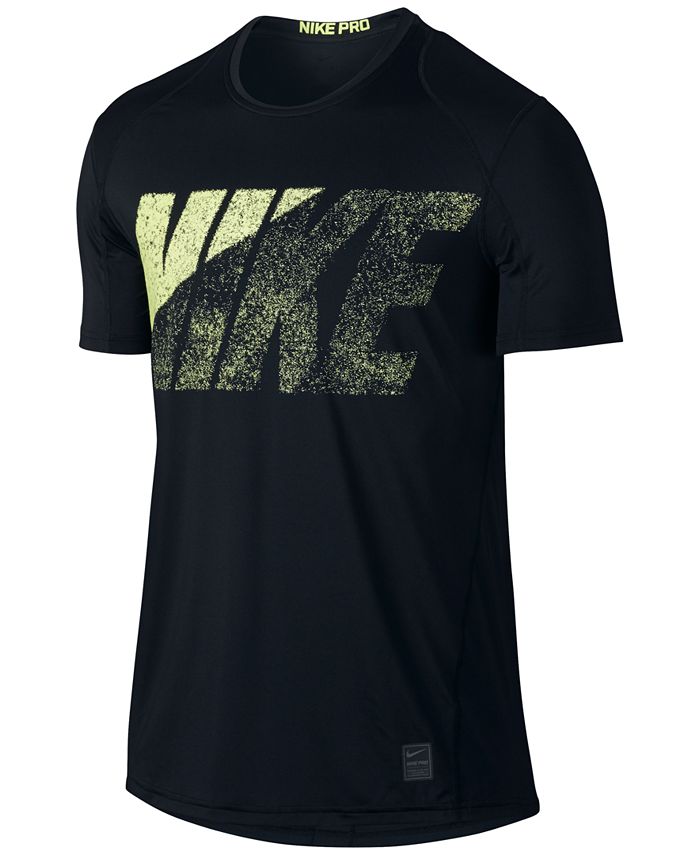 Nike Men's Pro Dri-FIT Logo-Print Fitted T-Shirt - Macy's