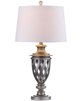 Set of 2 Byron Urn Platinum-Tone Table Lamps