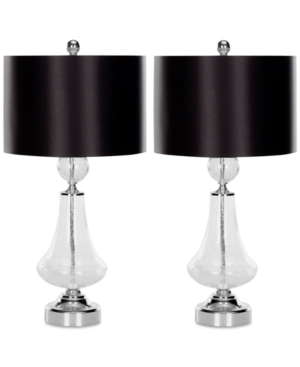 Safavieh Set of 2 Mercury Crackle Table Lamps