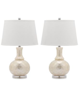 Safavieh - Set of 2 Shelley Gourd Shell Table Lamps