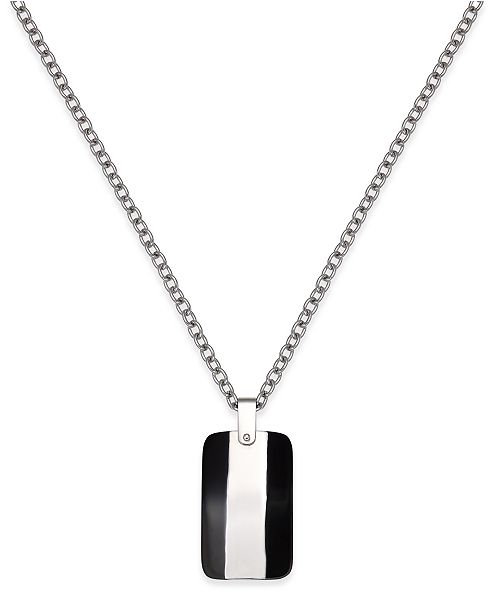 Ciondolo A Dog Tag In Acciaio Inox TTstyle – Due Colori Disponibili Con Catenella Inclusa