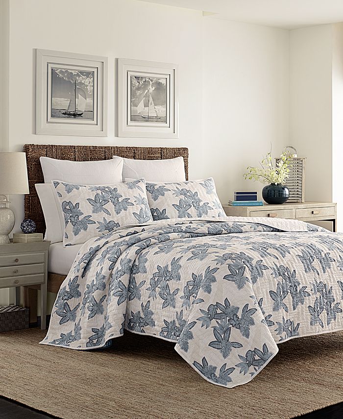 Tommy Bahama Home Villa Verona Cotton Reversible Quilt Collection ...