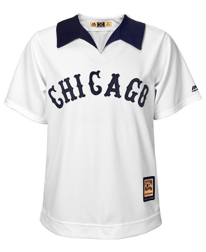 Authentic Chicago White Sox black button-down Sewn Jersey Shirt
