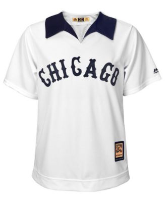 Majestic Men's Chicago Cubs Cooperstown Blank Replica CB Jersey - Macy's