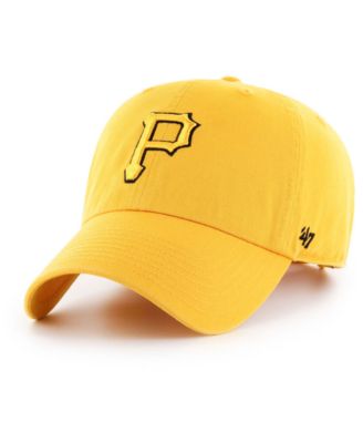 ’47 Brand Pittsburgh Pirates Clean Up Strapback Hat – Black & Yellow Embroidered Dad Cap, Adjustable Cotton Fit - View #13