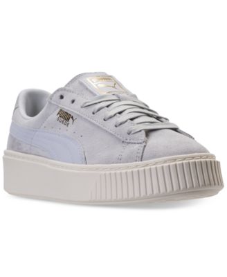 Puma - Women's Suede Platform Core Casual Sneakers from Finish Line
