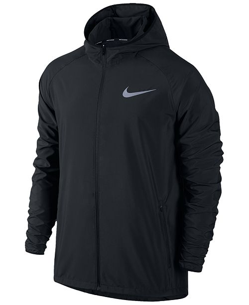 Nike Men's Essential Hooded Water-Resistant Running Jacket & Reviews ...