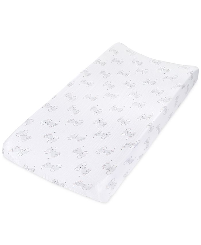 aden by aden + anais - Elephant-Print Cotton Changing Pad Cover, Baby Boys & Girls (0-24 months)
