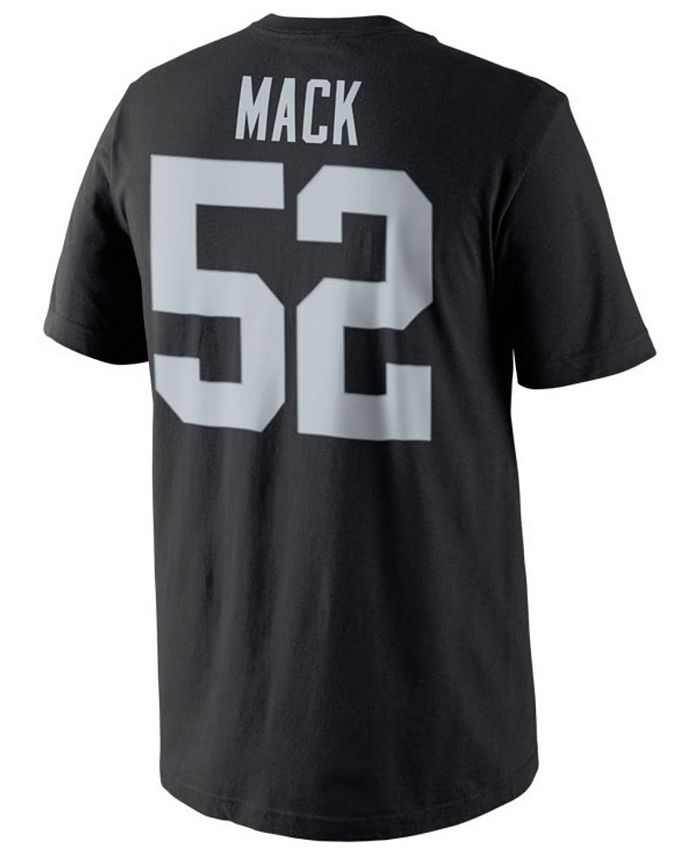 Nike Men's Khalil Mack Oakland Raiders Pride Name and Number T-Shirt ...