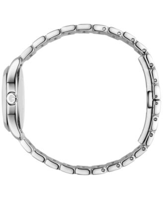 Gucci Women's Swiss G-Timeless Diamond Accent Stainless Steel Bracelet ...