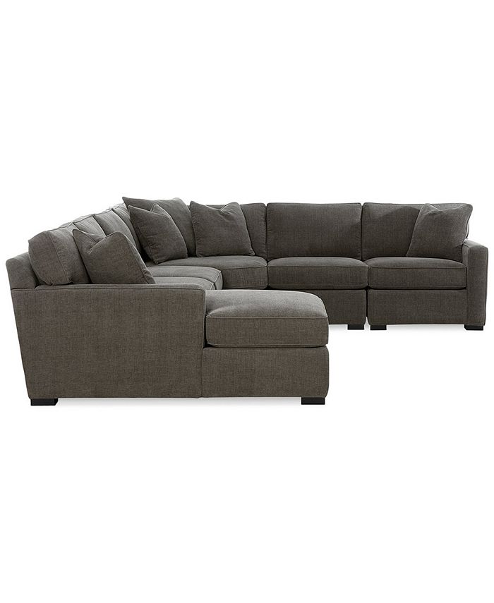 Furniture - Radley 5-Piece Fabric Modular Sectional Sofa