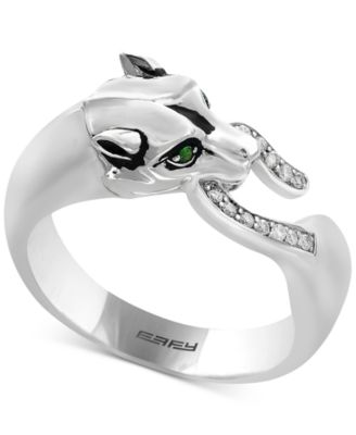 Effy Men's deals Sterling Silver Signature Panther Ring Size 10