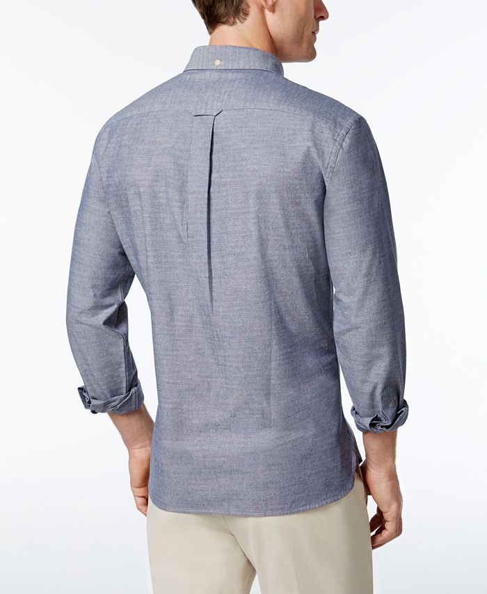 Brooks Brothers Men's Slim-Fit Chambray Shirt - Macy's