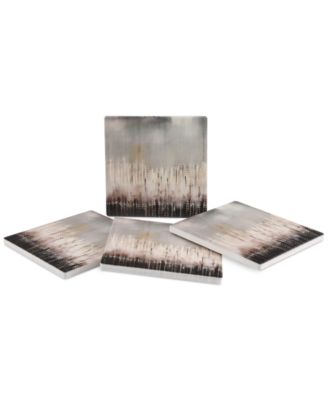 Thirstystone Pixel Shower 4-Pc. Coaster Set - Macy's