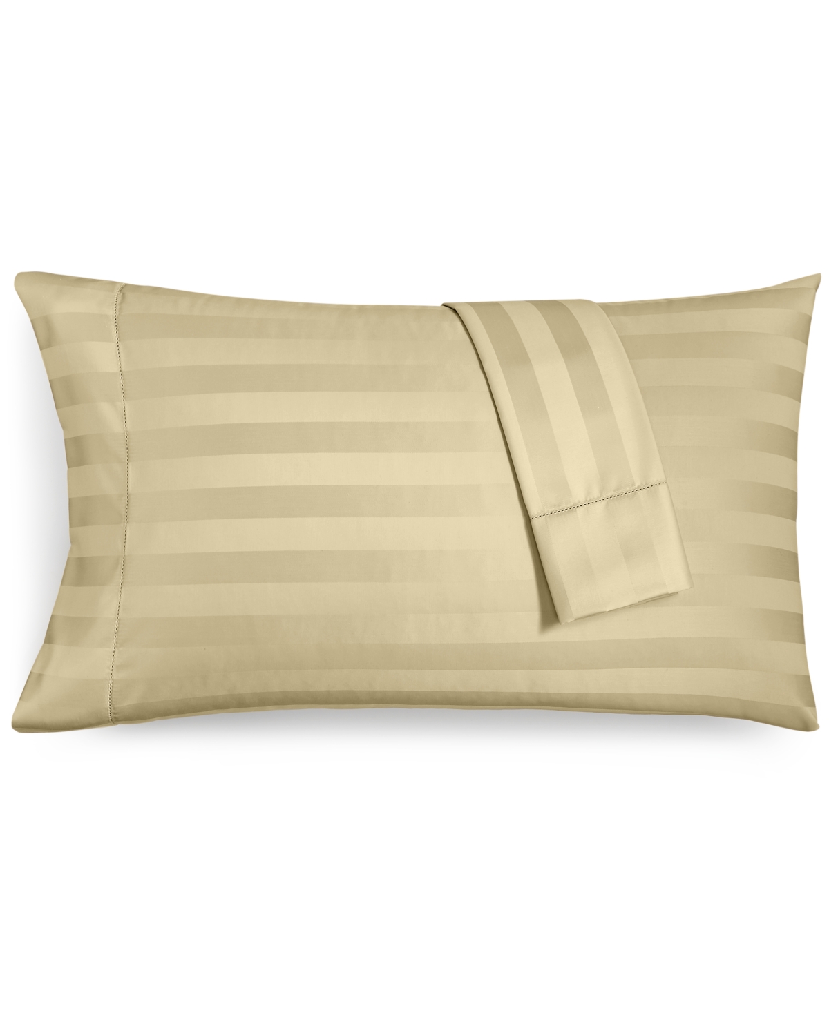 Charter Club Closeout!  Damask 1.5" Stripe 550 Thread Count 100% Cotton Pillowcase Pair, Standard, Ex In Taupe