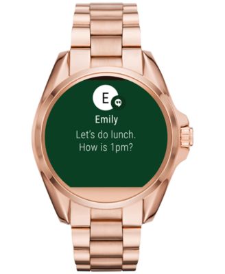 Michael Kors Access Unisex Digital Bradshaw Rose Gold-Tone