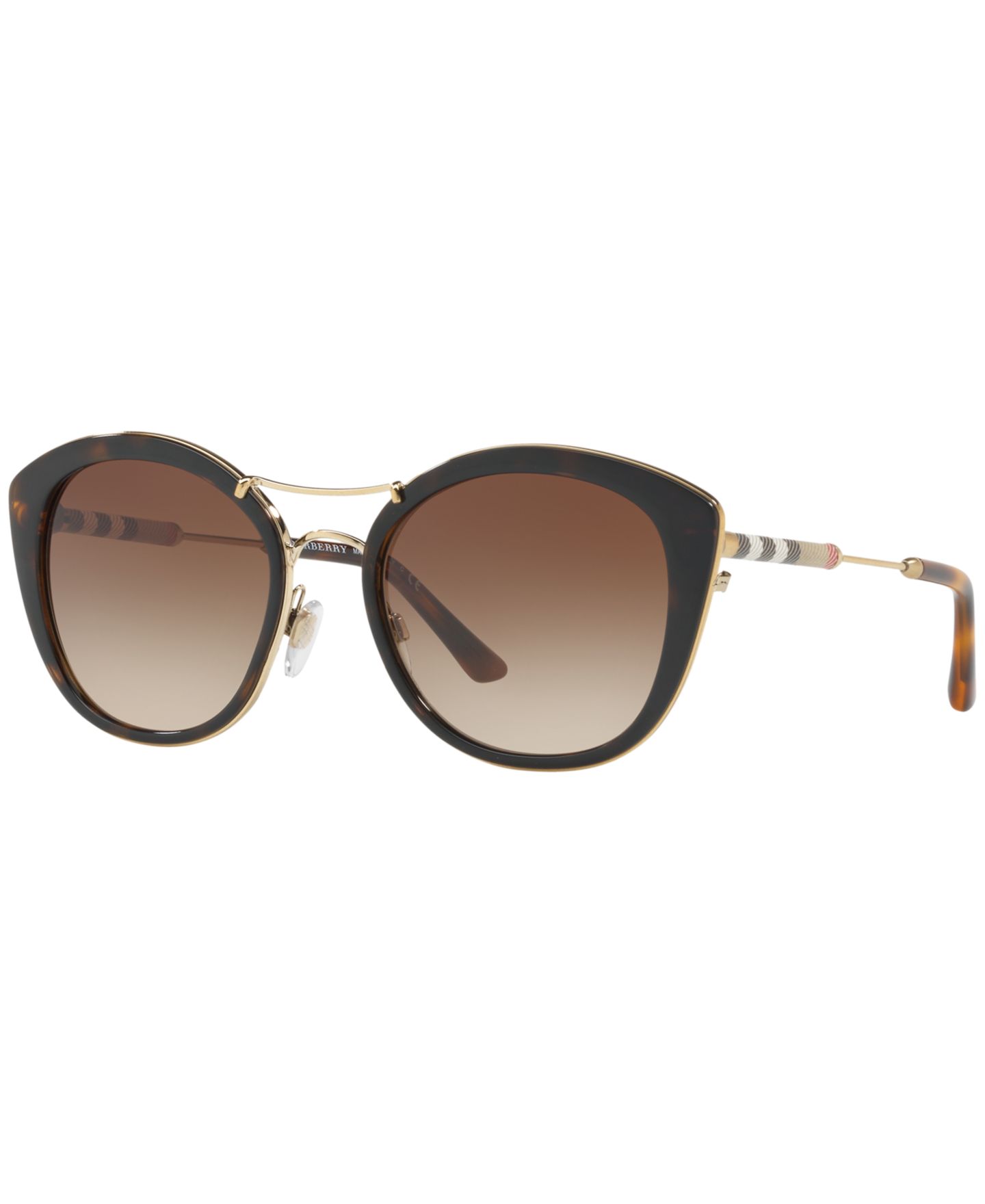 Женские солнцезащитные очки Burberry Sunglasses, BE4251Q, цвет: Коричневый / Коричневый градиентный — фото 1