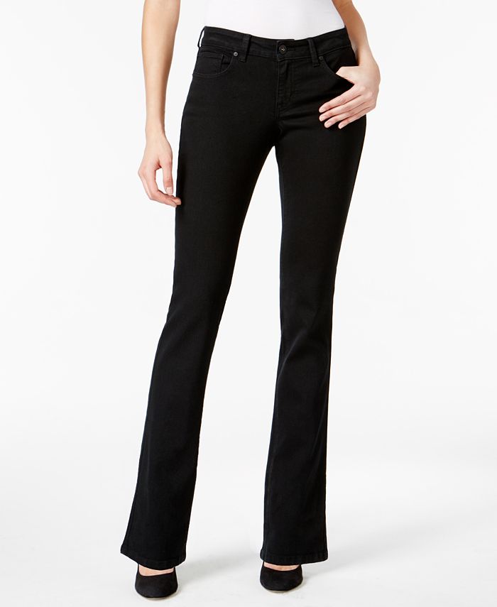 DM Shapewear 7574 Bootcut 3 button Black Jeans