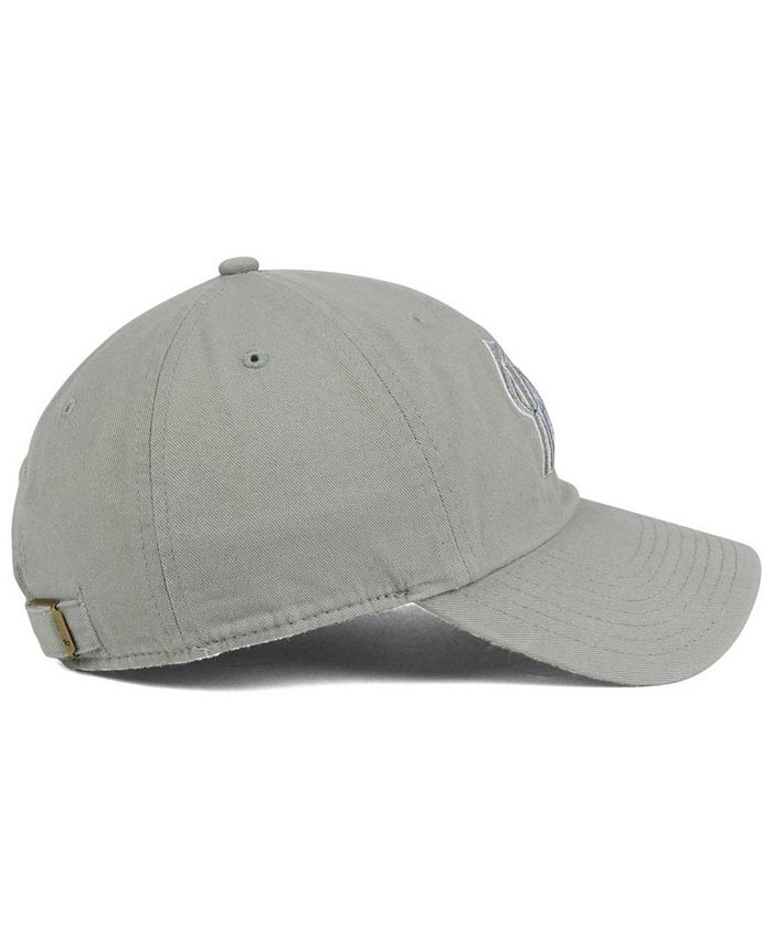 '47 Brand Miami Marlins Gray White CLEAN UP Cap - Macy's