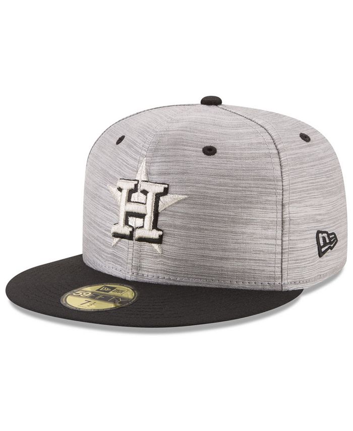 New Era Houston Astros Heather Black White 59FIFTY Fitted Cap - Macy's