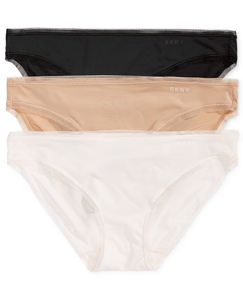 DKNY Litewear 3Pk. MeshTrim Bikini DK5092 & Reviews Bras, Panties