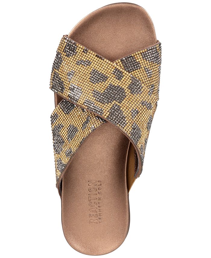 Sandales Gladiateur Kenneth Cole Reaction Femme Taille 7.5 - Argent - Neuf