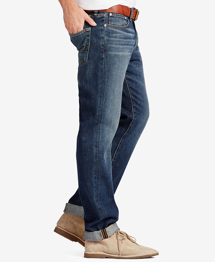 Lucky Brand Men's 410 Athletic Straight Fit Stretch Jeans - Macy's