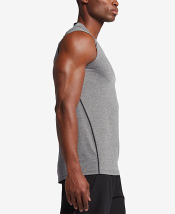 Nike Pro Cool Dri-Fit Mens Black Sleeveless Athletic Fitted Shirt 877056