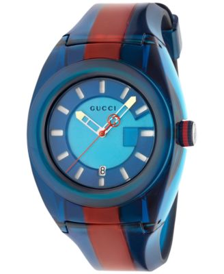 blue and red gucci watch