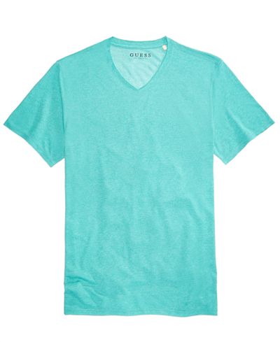 GUESS Men's Raw Edge V-Neck T-Shirt - T-Shirts - Men - Macy's