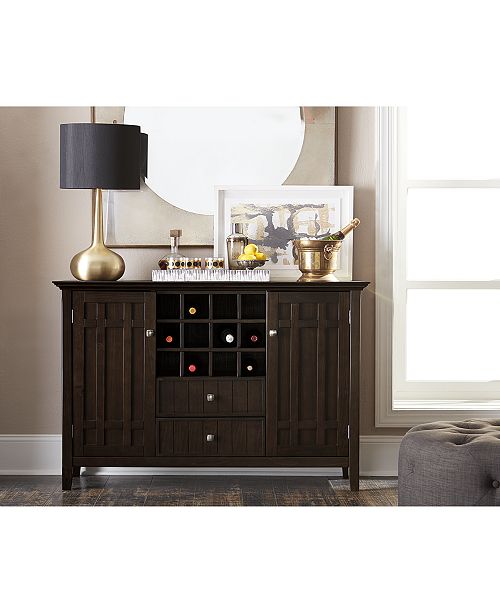 Furniture Westminister Sideboard Buffet & Wine Rack, Quick Ship