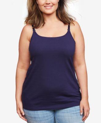 Motherhood Maternity - Plus Size Clip-Down Nursing Tank Top