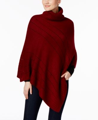 Charter Club - Pointelle Diagonal Poncho