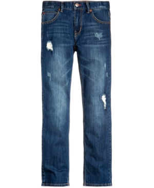 image of Tommy Hilfiger Straight-Fit Jeans, Little Boys