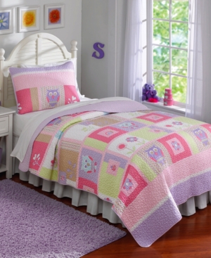 My World Happy Owls Reversible 2-Pc. Twin Quilt Set Bedding