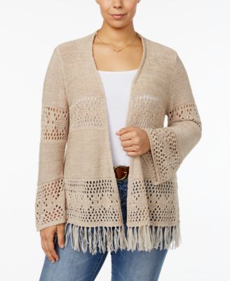 Style & Co - Plus Size Open-Front Cardigan