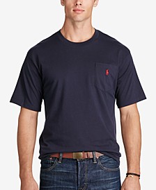 Men's Big & Tall Crew-Neck Pocket T-Shirt
