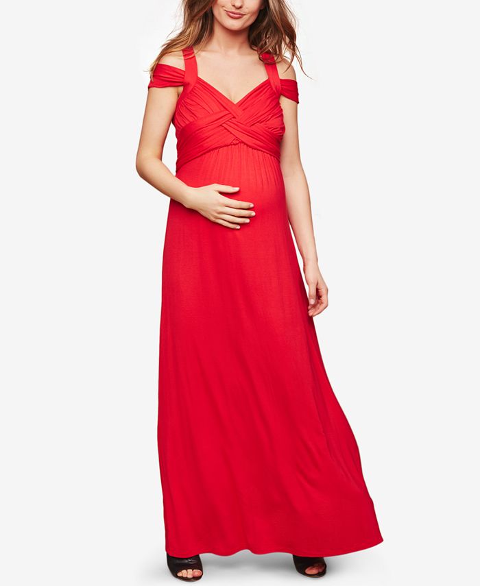 Motherhood Maternity Strappy Maxi Dress Macy's