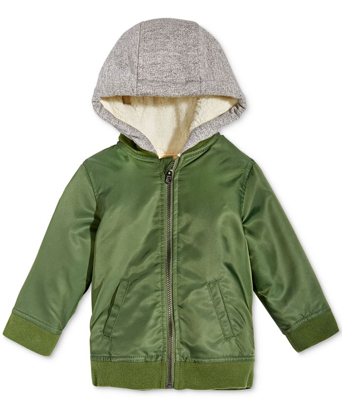 First Impressions Hooded Bomber Jacket, Baby Boys, Created for Macy's Macy's