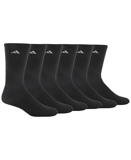 adidas Men's Cushioned Athletic 6Pack Crew Socks & Reviews Socks Men Macy's