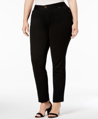 plus size ponte skinny pants