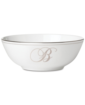 Lenox Federal Platinum Monogram Bowl Script Letters