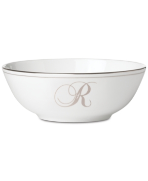 Lenox Federal Platinum Monogram Bowl Script Letters