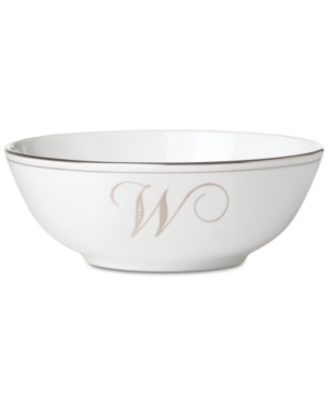 Lenox Federal Platinum Monogram Bowl Script Letters