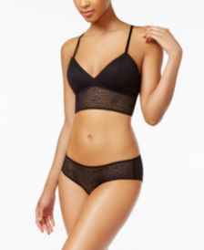 Modern Lace Sheer Longline Bralette & Hipster