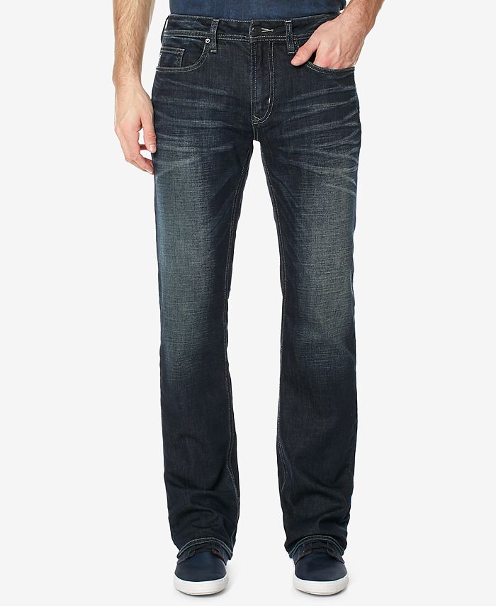 Buffalo David Bitton Men's Driven-X Indigo Relaxed Straight Fit Stretch ...