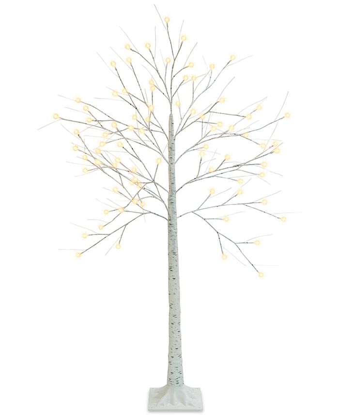 Christmas Details about   New Large Indoor/Outdoor 5’ White 560 Light Birch Tree Mr 