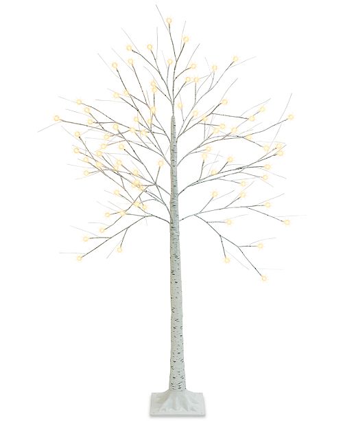 Mr Christmas 5 Ft Decorative Led Birch Tree Reviews All