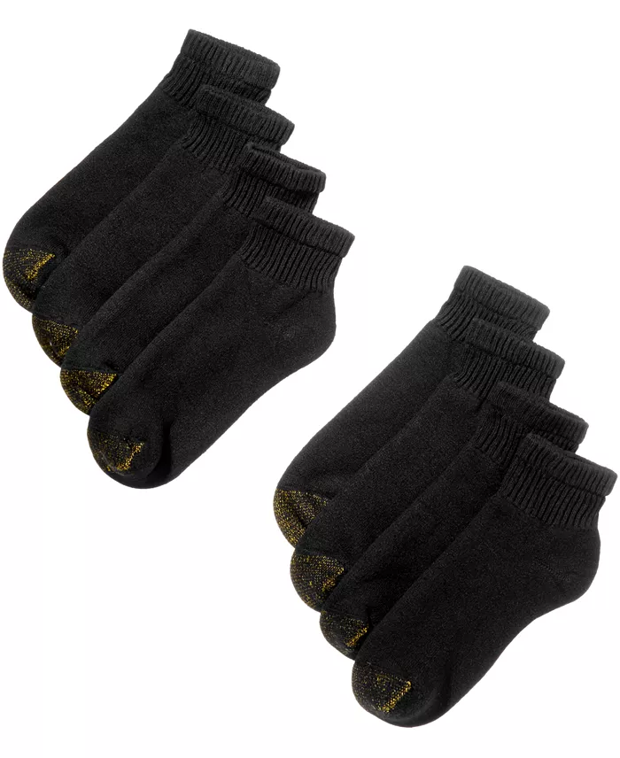 Men's 8-Pack Athletic Quarter Socks - thumbnail 4