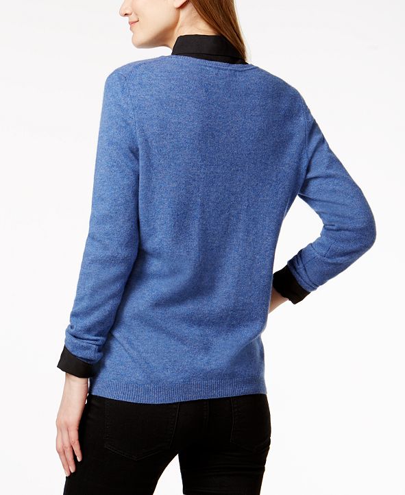 Charter Club Petite Cashmere Sweater, Created for Macy&#39;s & Reviews - Sweaters - Petites - Macy&#39;s